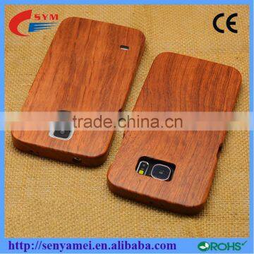 The newest design real wood mobile phone case for samsung galaxy S6 edge