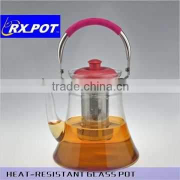 Novel designed Pyrex Glass coffee and tea pot (800P/1500P)