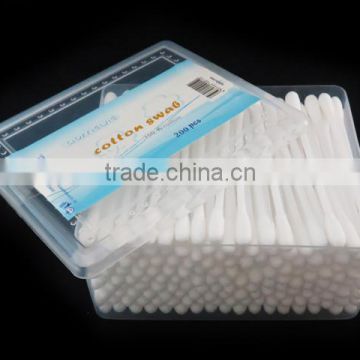 200pcs individual plastic stick square box cotton buds