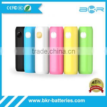 BKR Wholesale ABS material 2200mah slim power bank for iphone6S