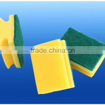 magic cleaning PU sponge with scouring pad eraser for kitchen 009