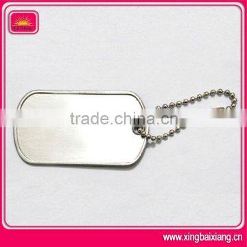 High quality metal plain dog tags