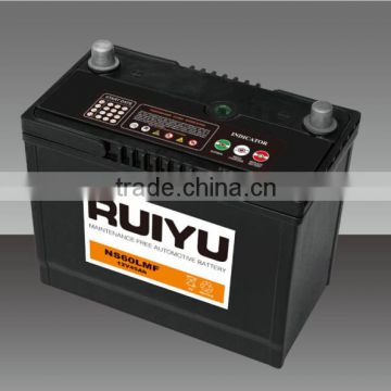65D26R MF 12V 65AH Auto batteries Car battery