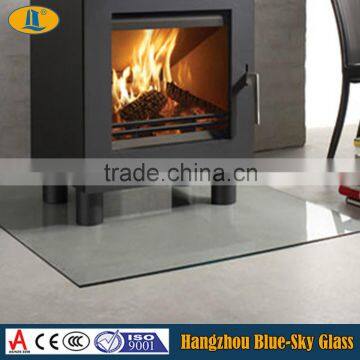 Supply different Glass hearth floor ESG 10mm