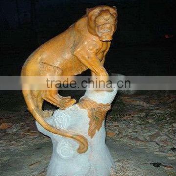 natural stone carving leopard statue,decorative animal statues (customized accept)