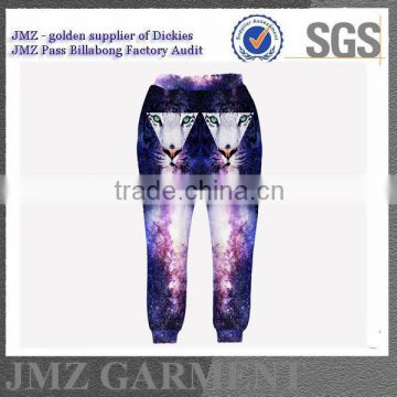 custom wholesale jogger for men with animal sublimation