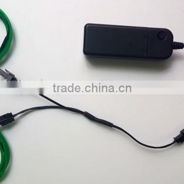 Electro illuminate El wire cable tube with two split ways supplier