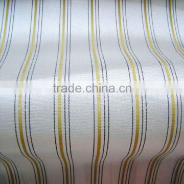 100% Polyester Stripe Yarn Dyed Teffeta Fabric For Fashion Lining