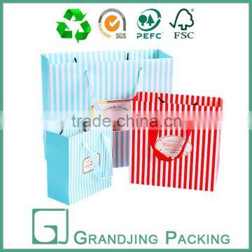 Custom birthday party gift packaging paper bag with logo printed