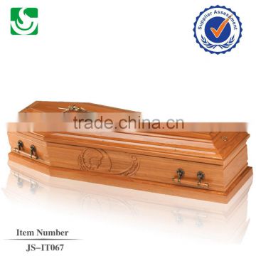 JS-IT 067 coffin prices made by solid paulownia wood
