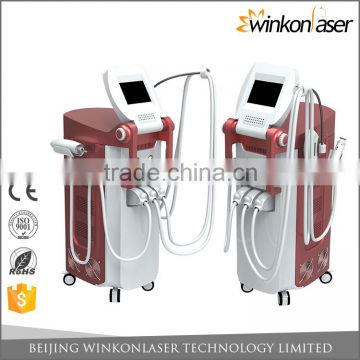 Medical CE FDA approval multifunctional ipl shr laser hair removal ipl with 3 handle pieces
