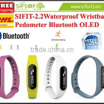 SIFIT-2.2 Bluetooth Pedometer, Waterproof IP68, Distance Counter, Stopwatch, Anti-Loss Pedometer