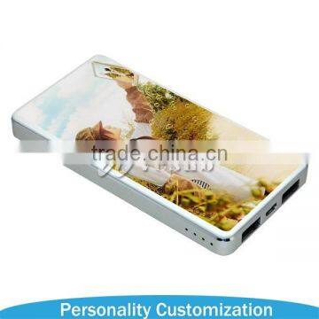 2015 new arrival fashion DIY sublimation power bank