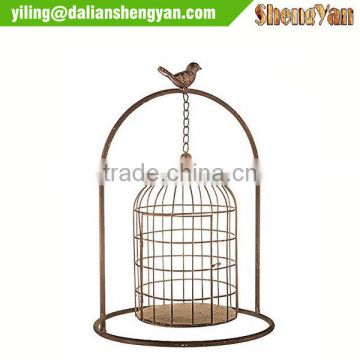 Decorative metal victorian bird cage for centerpiece