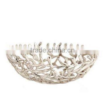 golden stylish metal bowl