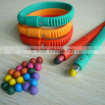 silicone touch pen bracelet
