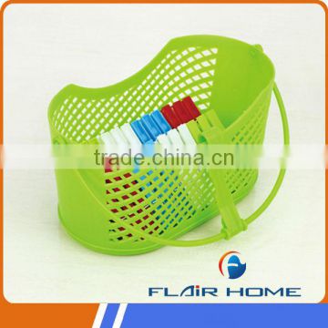 best selling PP plastic clothes peg basket XYB9902