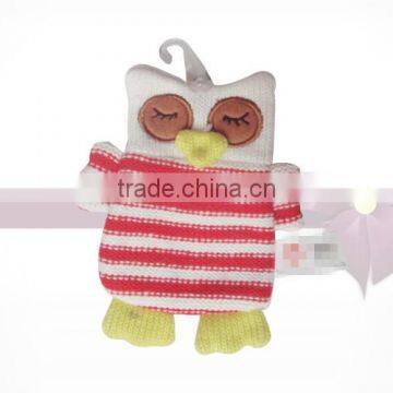 2015 new design cute 1000ml knitted hot water bottle cover