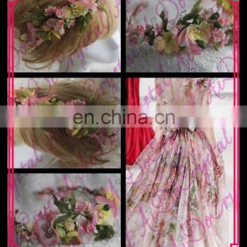 Aidocrystal elegance wedding party bridal fascinators,fashion flower crown,women hair accessories