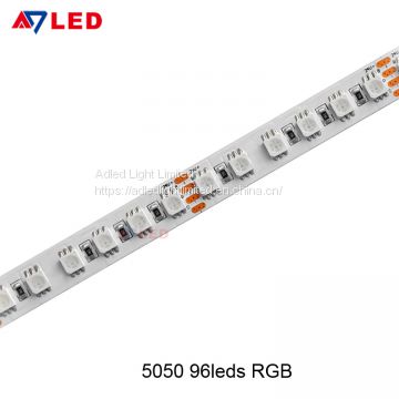 Adle Light 5m 10m 20m 30m 40m 50m 100m 200m 24vdc 96leds 5050 smd color changing rgb led light strip
