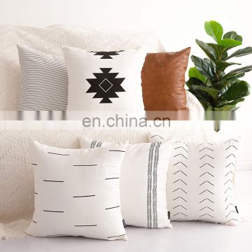 Square Pillow Covers Home Decorative Throw Cushion Cover Sets Geometric Patterns Pillow Cases for Sofa