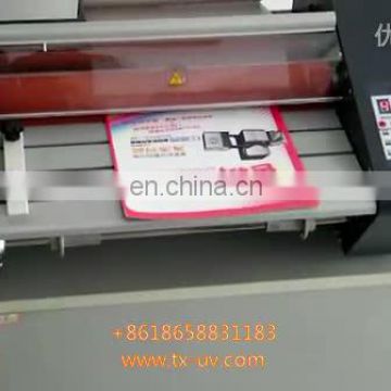 340mm 13.5inch hot roll to roll electric laminating laminator machine with stand