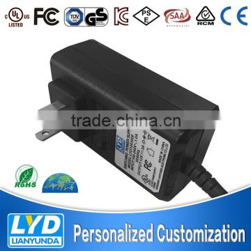 Black and white Transformer adapter 36W 12V 3A power supply with CE GS 61347 Approved