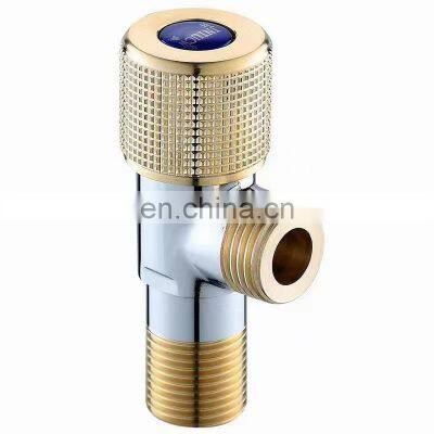 Good Quality Golden Plated G1/2 Wall Mounted Brass Angle Valve for Toilet