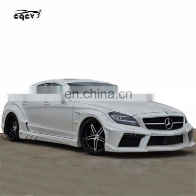 Perfect fitment VTT style wide body kit for Mercedes Benz cls class w218 front bumper rear bumper side skirts fender  spoiler