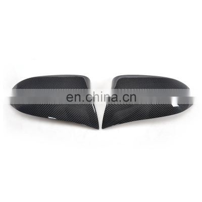 Direct Replacement Carbon Wing Mirror Covers for BMW X5 F15 X6 F16 Facelift (Fits: X5 X6)