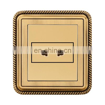 AU Standard Pop Socket 2 Pin The Wall Socket Copper Wire Drawing Panel 86*86mm Sockets and Switches Electrical 16A