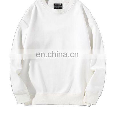 High quality customized cotton drop shoulder super soft round neck women men general pullover sweatshirt