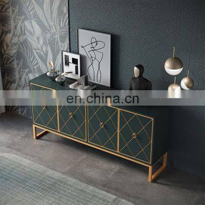 cheap modern hallway luxury metal gold console table