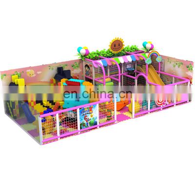 Indoor play slides small type children soft Indoor Playground with ball pool