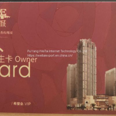 2023 new product RFID business smart matt IC card used for cinema and Ower card