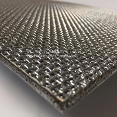 Multi-layer metal sintered mesh filter element