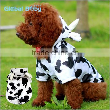 Cute Cow Costume Warm Coat Pet Pajamas Onesies Dog Product Supplies