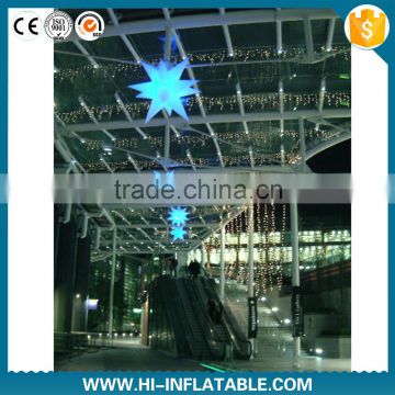 Illuminated christmas decorations sale inflatable star with colorful led light for event decoration