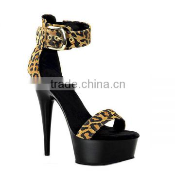 Brand New Ankle Stripper Gorgeous Sexy Club Party Shoes Ladies Elegant Stillettos Leopard Print high heel shoes