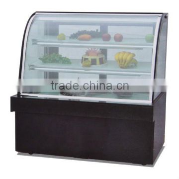 PK-JG-HC1200 Elegant shape,Safe and easy to operate heating scries for Supermarket Luxury Free Standing Single Arc Cake Showcase