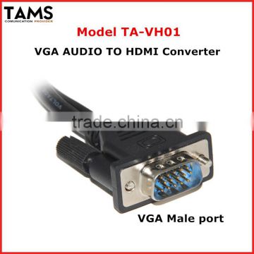NEW for PC1080P Laptop HD HDTV Audio Video VGA to HDMI Converter