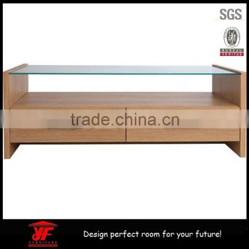 Wholesale home furniture modern tv stand with glass