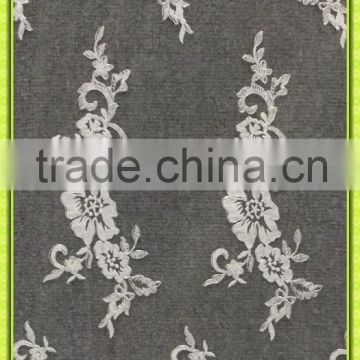 Embroiedered lace fabric CA102-R