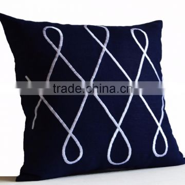 Embroidery Cushion Cover Abstract Design