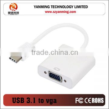 USB 3.1 Type C to vga cable adapter
