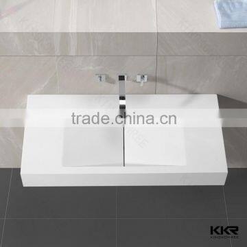 2016 Modern Solid Surface Freestanding Bathroom Wash Basin