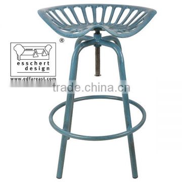 Esschert Design tractor shaped industrial adjustable funny bar stools