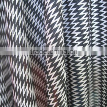 polyester spandex wave design curtain fabric