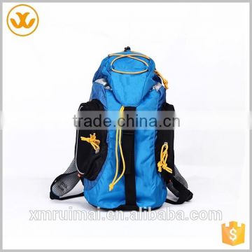 High quality multi-pocket blue black oxfod rope adjustable shoulder strap multifunctional backpack