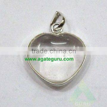 CRYSTAL QUARTZ HEART PENDANTS : Wholesale Gemstone